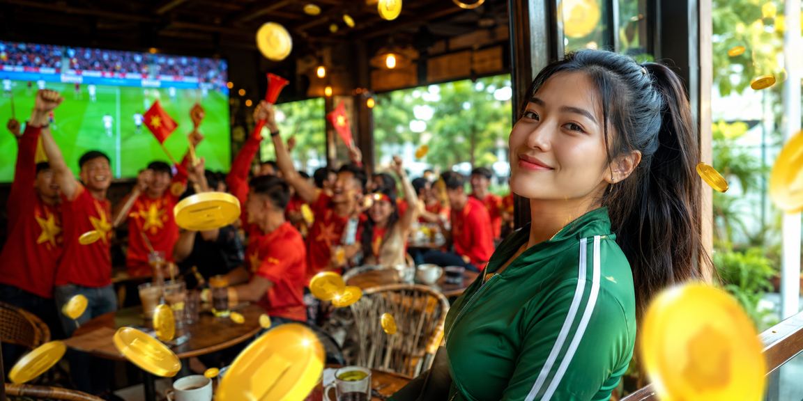 Nhóm bạn trẻ Buôn Ma Thuột xem bóng đá và theo dõi kèo cược bên ly cà phê Tây Nguyên buổi tối