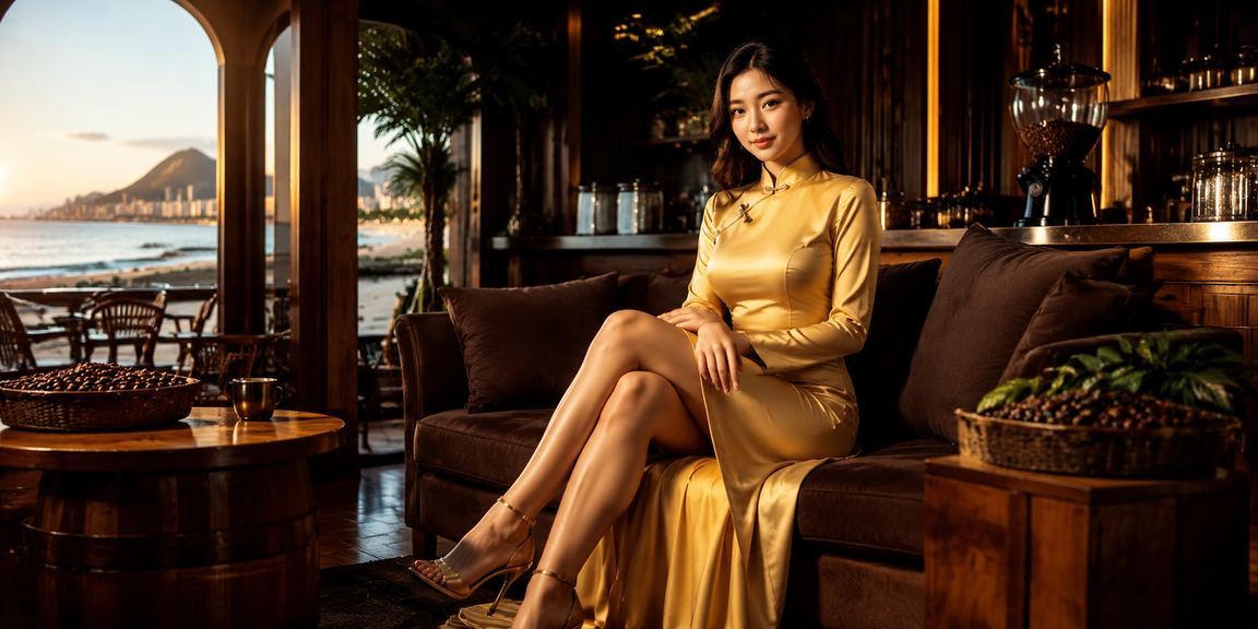 Phụ nữ Việt Nam trong tà áo dài theo dõi thể thao và phân tích tại Vũng Tàu